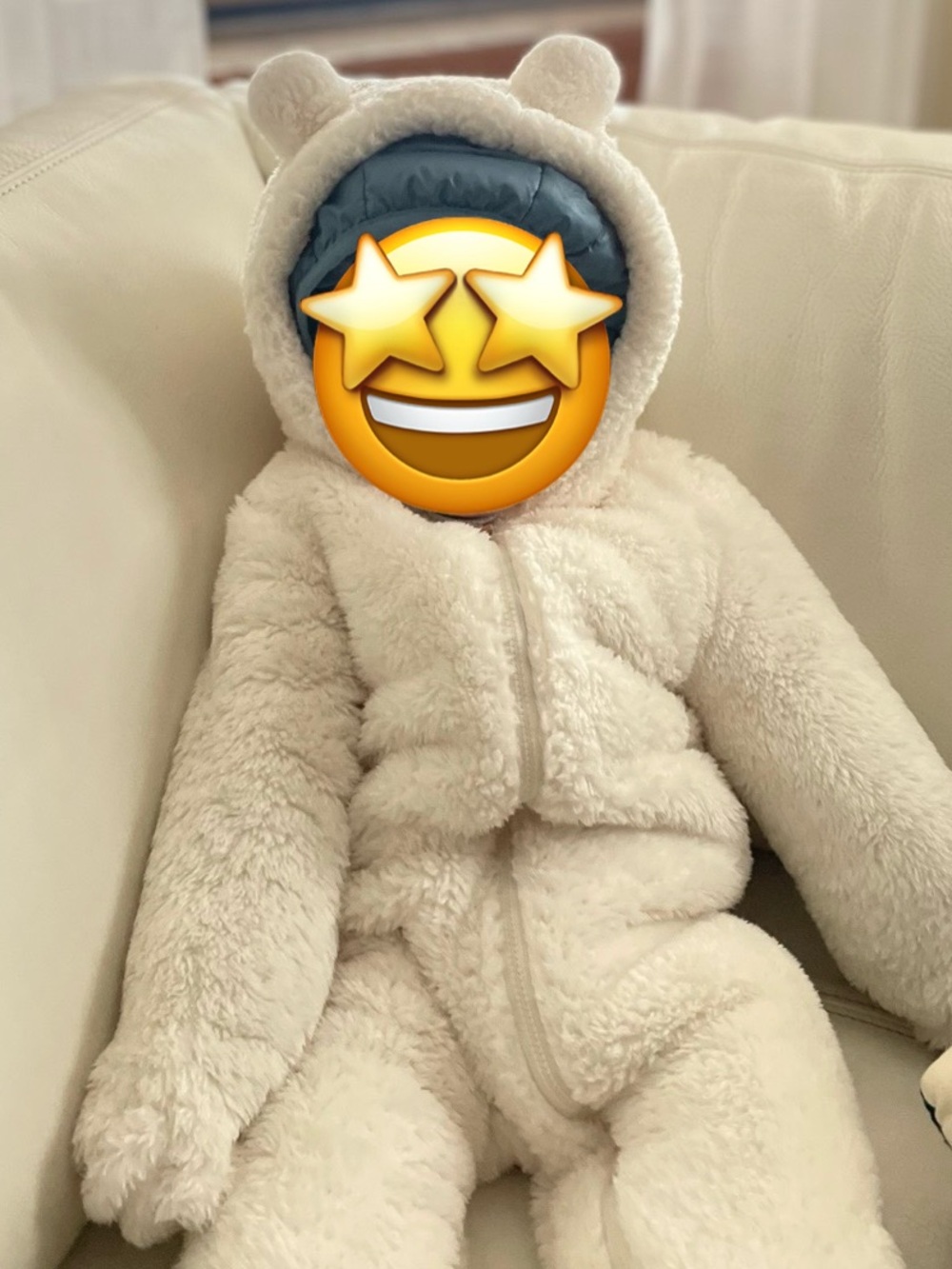Carter’s baby bear hooded sherpa snowsuit